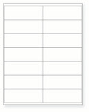 8-1/2 x 11" White Laser Label, 14 Labels per Sheet Measuring 4.1875" x 1.5". SKU: 760W