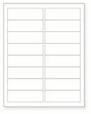 8-1/2 x 11" White Laser Label, 16 Labels per Sheet Measuring 3.375" x 1.25". SKU: 775W