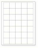 8-1/2 x 11" White Laser Label, 35 Labels per Sheet Measuring 1.5" x 1.5". SKU: 780W