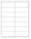 8-1/2 x 11" White Laser Label, 14 Labels per Sheet Measuring 4.166" x 1.5". SKU: 800W