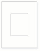 8-1/2 x 11" White Laser Label, 1 Label per Sheet Centerd, Measuring 4.25 x 5.25". SKU: 816W