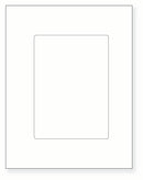 8-1/2 x 11" White Laser Label, 1 Label per Sheet Centerd, Measuring 5 x 7". SKU: 817W