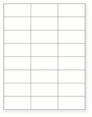 8-1/2 x 11" White Laser Label, 24 Labels per Sheet Measuring 2.83" x 1.375". SKU: 839W