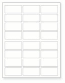 8-1/2 x 11" White Laser Label, 24 Labels per Sheet Measuring 2.5" x 1.125". SKU: 855W