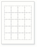 8-1/2 x 11" White Laser Label, 20 Labels per Sheet Measuring 1.75" x 1.75". SKU: 860W