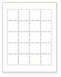 8-1/2 x 11" White Laser Label, 20 Labels per Sheet Measuring 1.75" x 1.75". SKU: 860W