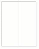 8-1/2 x 11" White Laser Label, 2 Labels per Sheet Measuring 4.25 x 11". SKU: B129W