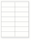8-1/2 x 11" White Laser Label, 14 Labels per Sheet Measuring 4.25" x 1.5". SKU: B400W