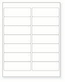 8-1/2 x 11" White Laser Label, 14 Labels per Sheet Measuring 4" x 1.33". SKU: B51W