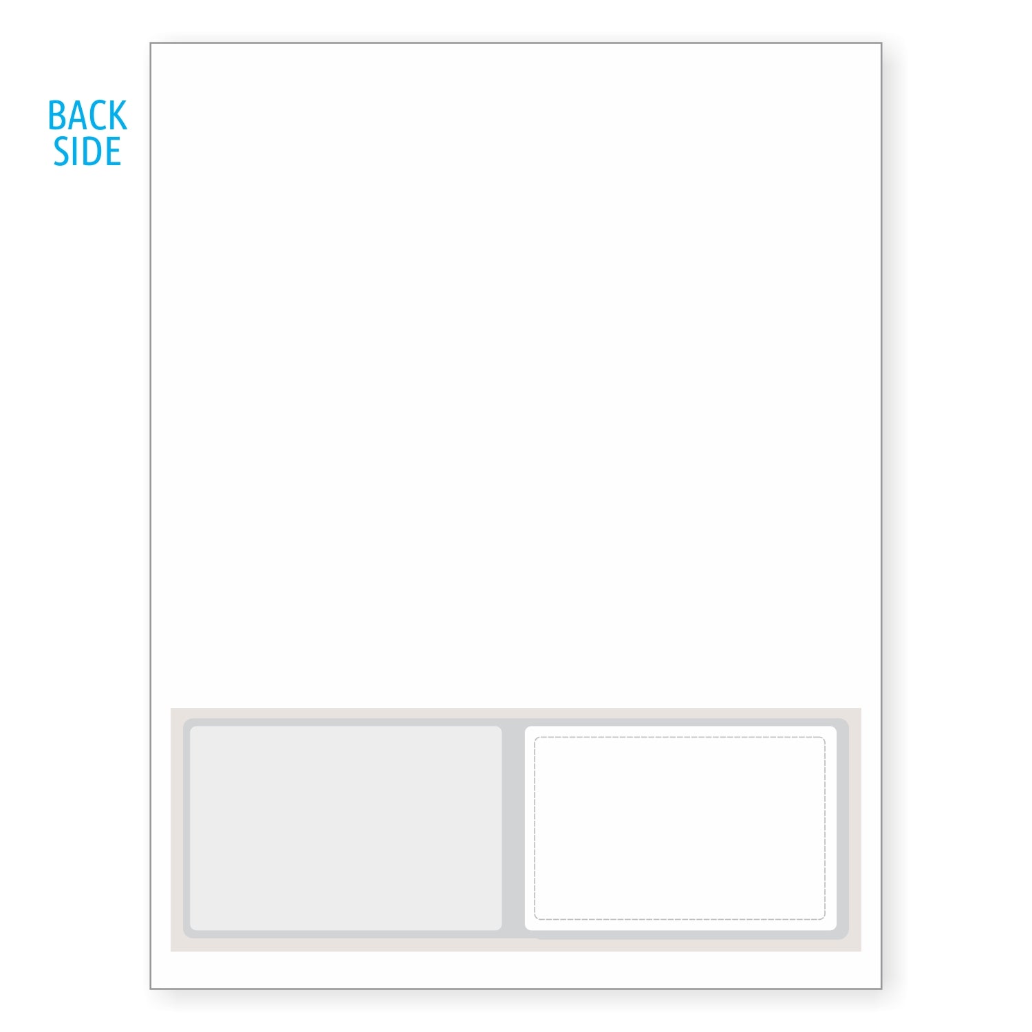 Dual-Card Integrated Form - 7 mil Duplex Polyester Card + Translucent Decal. SKU: IF1072