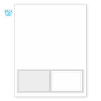 Dual-Card Integrated Form - 7 mil Duplex Polyester Card + Translucent Decal. SKU: IF1072