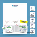 Dual-Card Integrated Form - 7 mil Duplex Polyester Card + Translucent Decal. SKU: IF1072