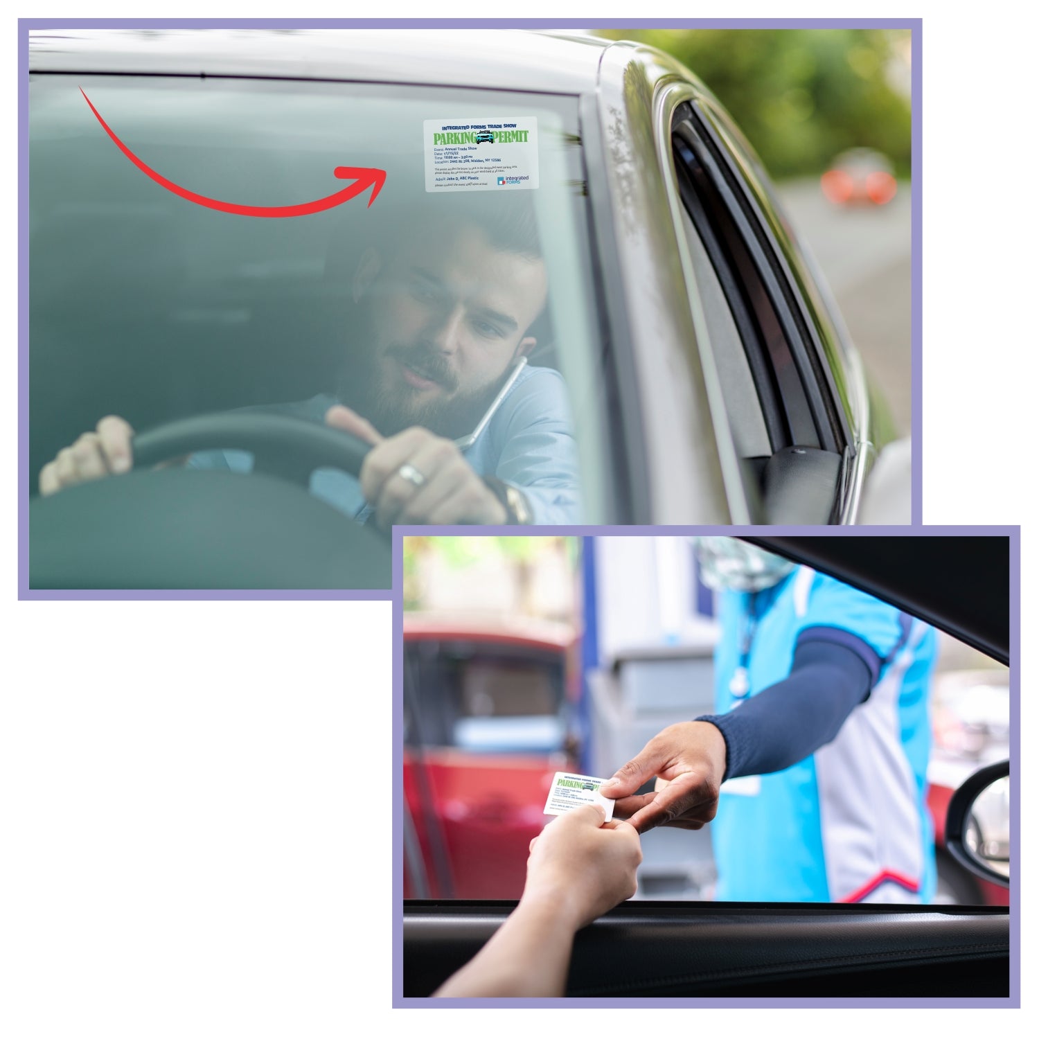 Dual-Card Integrated Form - 7 mil Duplex Polyester Card + Translucent Decal. SKU: IF1072