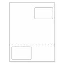 Integrated DriTac Card & Label Form, 8 mil duplex printing, with plastic card on top and label on bottom. SKU: IF1080
