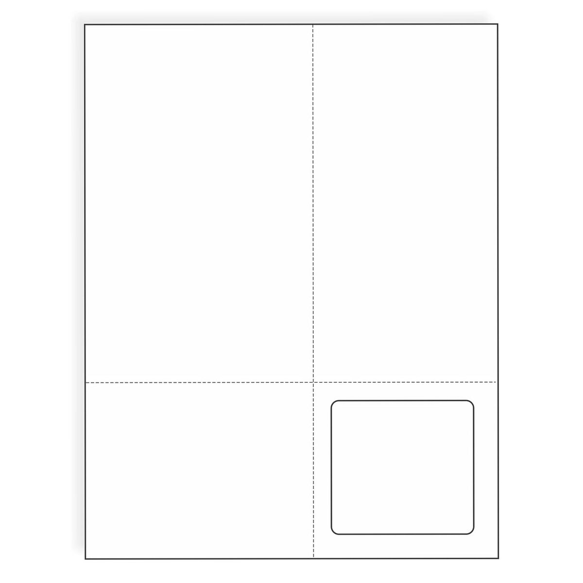 Integrated Label, 1 Label, Size - 2-15/16" x 2.75" Used for Dental Labs, SKU: IF1032