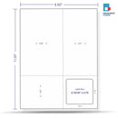 Integrated Label, 1 Label, Size - 2-15/16" x 2.75" Used for Dental Labs, SKU: IF1032