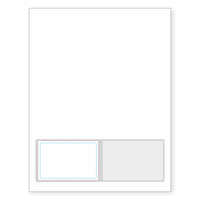 Dual-Card Integrated Form - 7 mil Duplex Polyester Card + Translucent Decal. SKU: IF1072