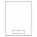 Integrated Label, 2 Labels, Size - 2" x 1"  SKU: IF1002