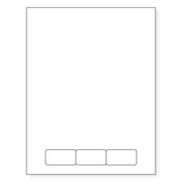 Integrated Label, 3 Labels, Size - 2.562" x 1" SKU: IF1003
