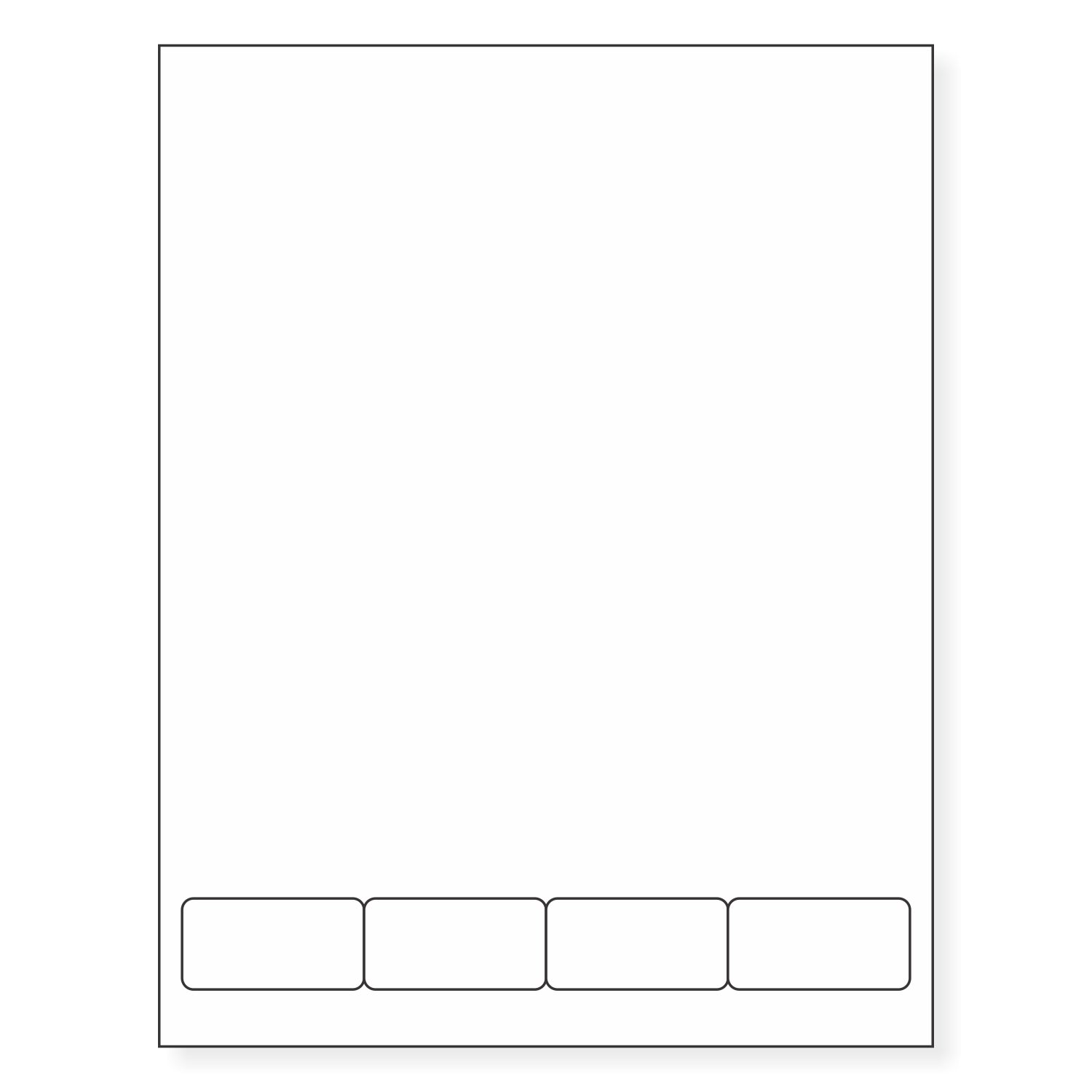 Integrated Label, 4 Labels, Size - 2" x 1" SKU: IF1004