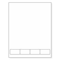 Integrated Label, 4 Labels, Size - 2" x 1" SKU: IF1004