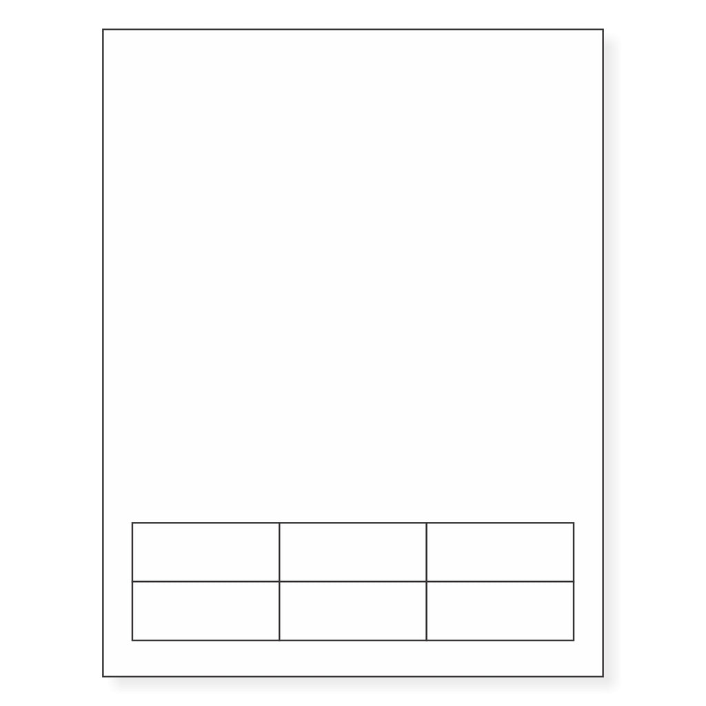 Integrated Label Form, 6 Labels - 2.5