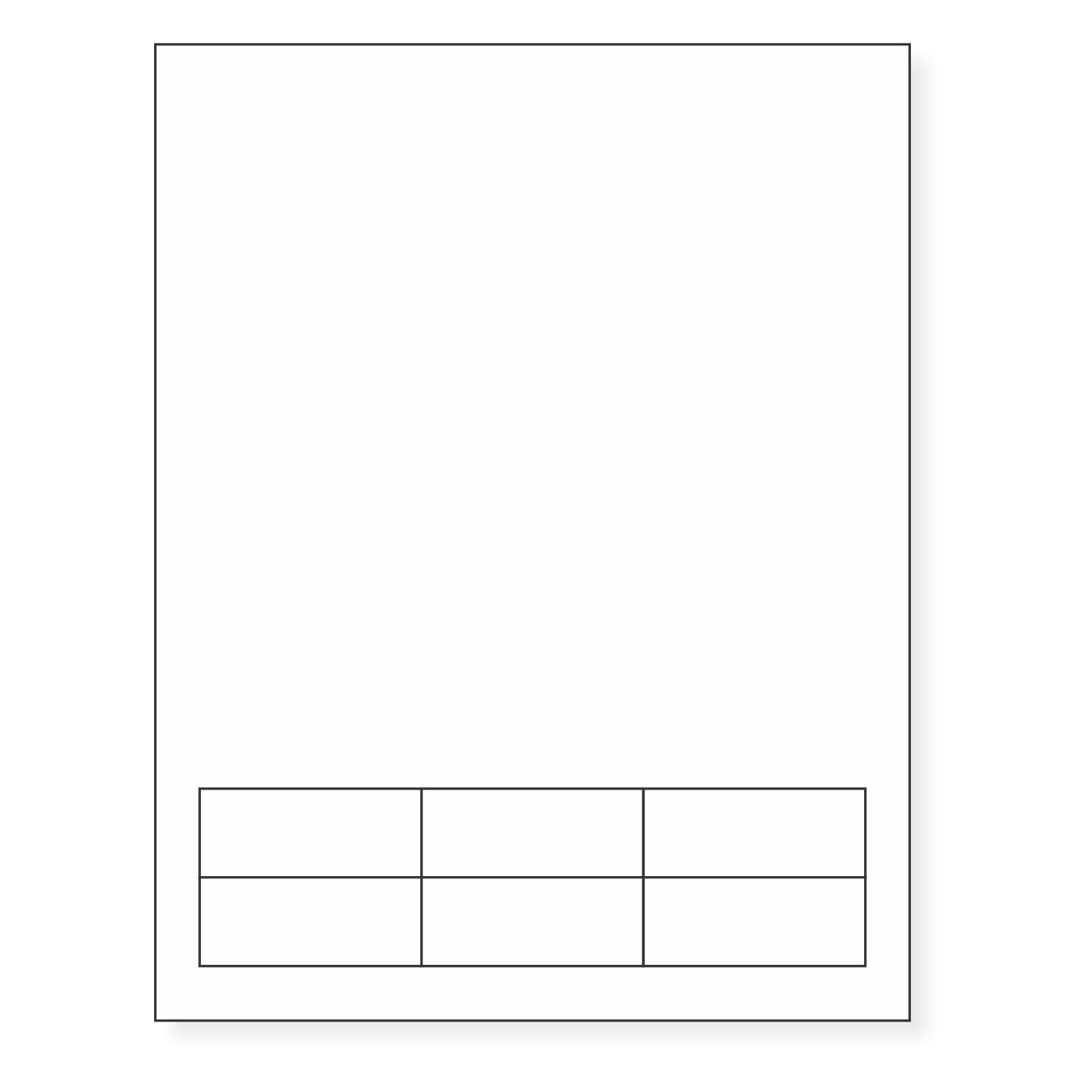 Integrated Label, 6 Labels, Size - 2.5" x 1" SKU: IF1005