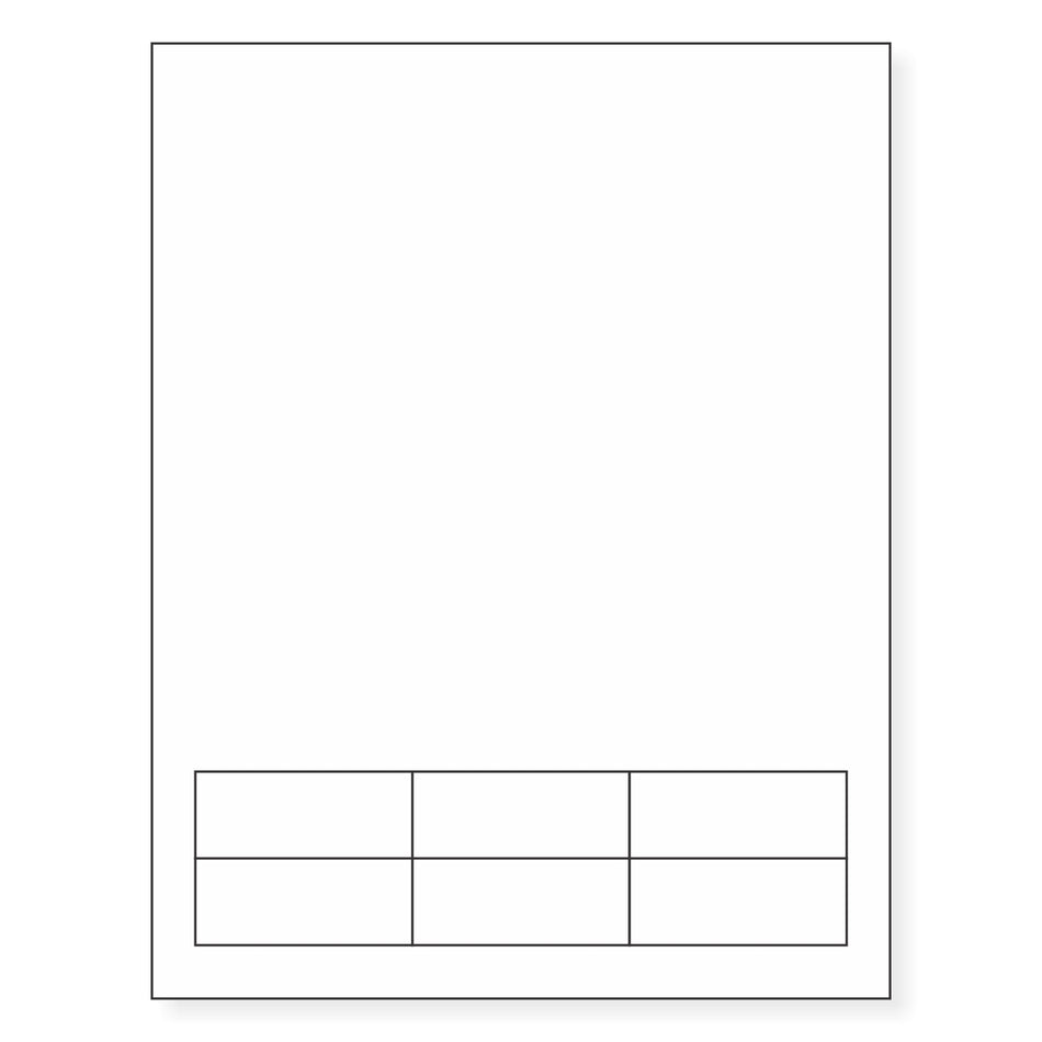 Integrated Label Form, 6 Labels - 2.5