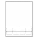 Integrated Label, 8 Labels, Size - 2" x 1" SKU: IF1006