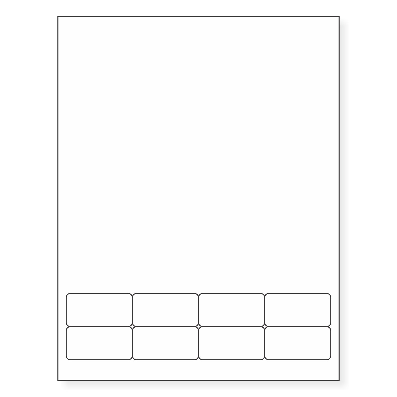 Integrated Label, 8 Labels, Size - 2" x 1" SKU: IF1006