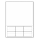 Integrated Label, 12 Labels, Size -  2.5" x 0.45" SKU: IF1007