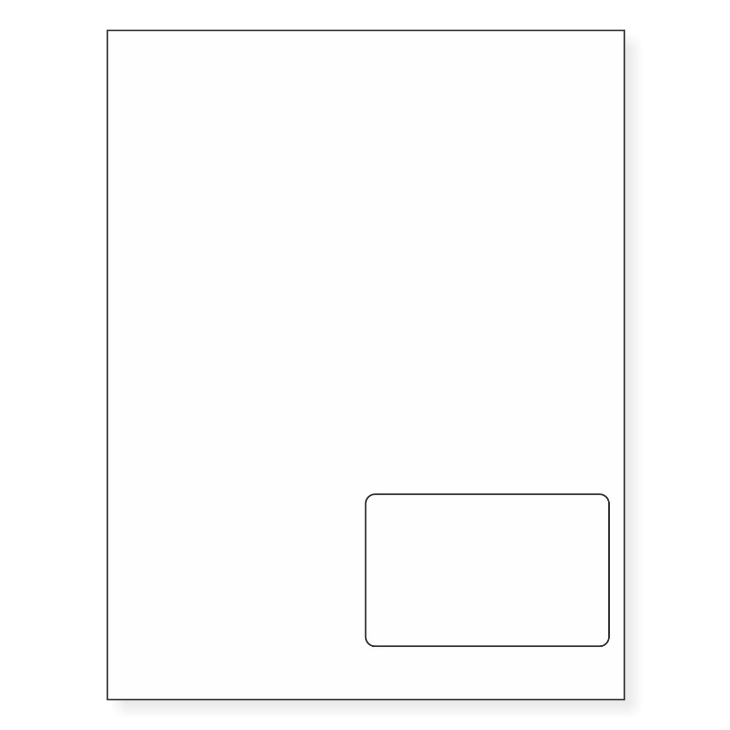 Integrated Label, 1 Label, Size - 4" x 2.5" SKU: IF1013