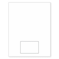 MagNot Repositionable Integrated Card Form, with one 5 mil polyester card at the bottom. SKU: IF1070
