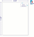 Integrated Label, 1 Label, Size: 2" x 1" SKU: IF1001-T