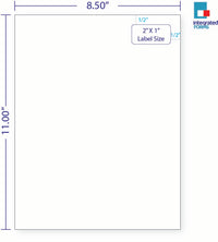 Integrated Label, 1 Label, Size: 2" x 1" SKU: IF1001-T