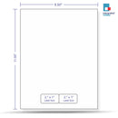 Integrated Label, 2 Labels, Size - 2" x 1"  SKU: IF1002