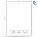 Integrated Label, 3 Labels, Size - 2.562" x 1" SKU: IF1003