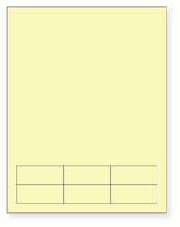 Integrated Label, 6 Labels, Canary, Size - 2.5" x 1" SKU: IF1005C