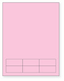 Integrated Label, 6 Labels, Pink, Size - 2.5" x 1" SKU: IF1005P