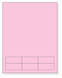 Integrated Label, 6 Labels, Pink, Size - 2.5" x 1" SKU: IF1005P