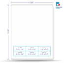 Integrated Label, 6 Labels, Size - 2.5" x 1" SKU: IF1005