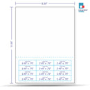 Integrated Label, 12 Labels, Size -  2.5" x 0.45" SKU: IF1007