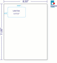 Integrated Label, 1 Label, Size - 3.5" x 2" SKU: IF1008-T