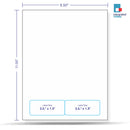 Integrated Label, 2 Labels, Size - 3.5" x 1.5" SKU: IF1012