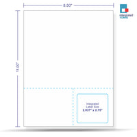 Integrated Label, 1 Label, Size - 2.937" x 2.75" SKU: IF1018