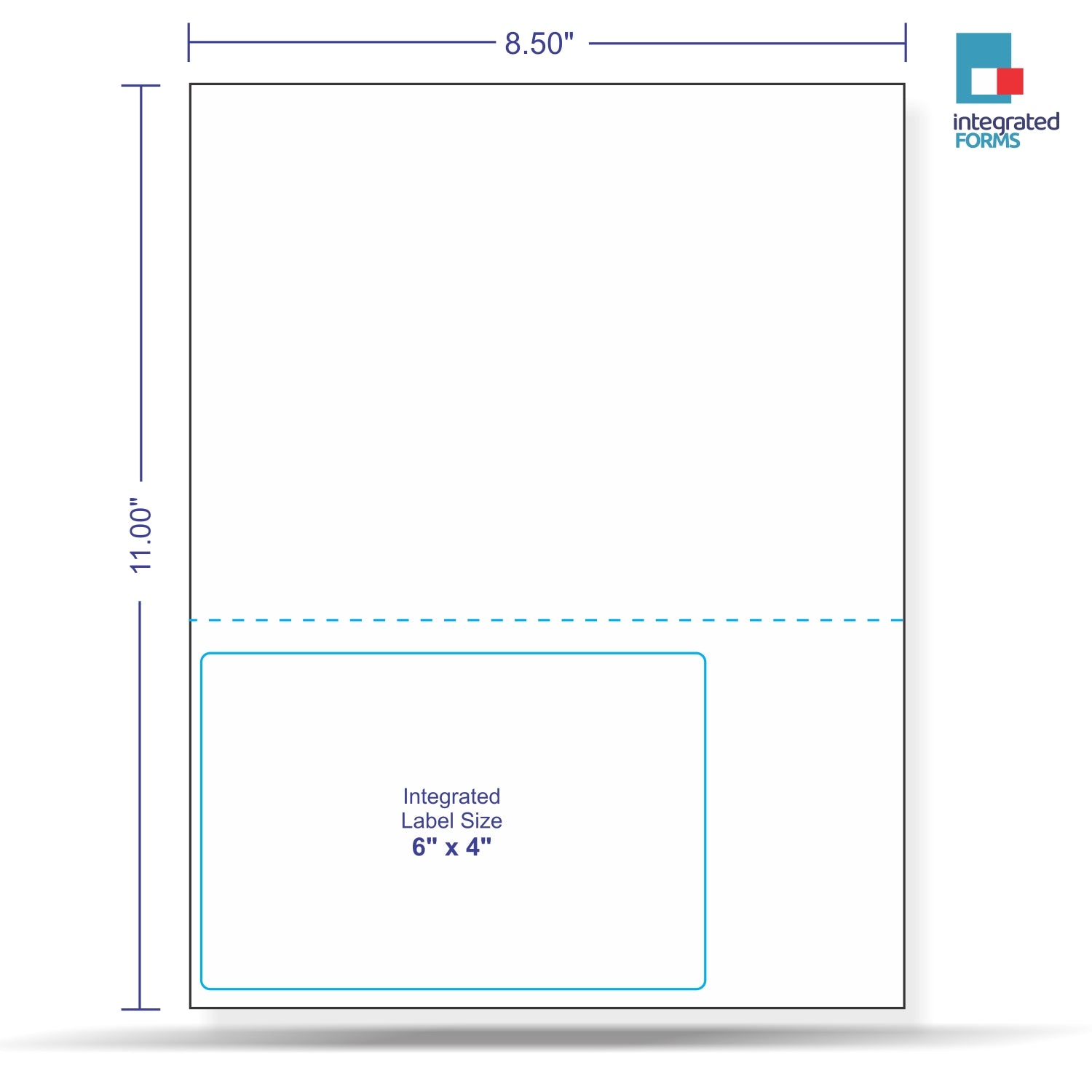 Integrated Label, 1 Label, Size - 6" x 4" SKU: IF1020