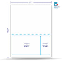 Integrated Label, 2 Labels, Size - 6" x 4" & 2 X 4" SKU: IF1022