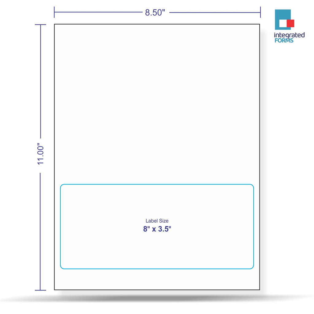 Bottom One Label Integrate Label Form, 1 Label - 8