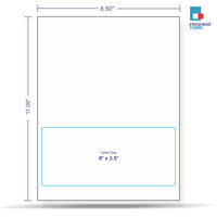 Integrated Label, 1 Label, Size - 8" x 3-1/2" SKU: IF1024