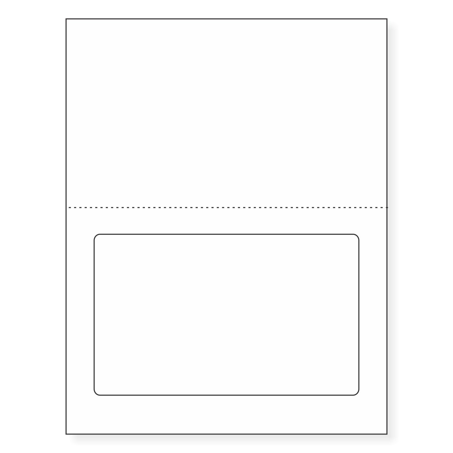 Integraed Label And Form Combination, 1 Label - 7-1/2